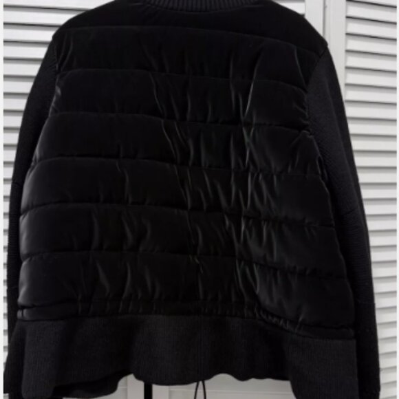 NW Athleta THERMOLITE BlackHanover Hybrid Jacket with Fitted Knit Sleeves & Hem - Picture 6 of 12